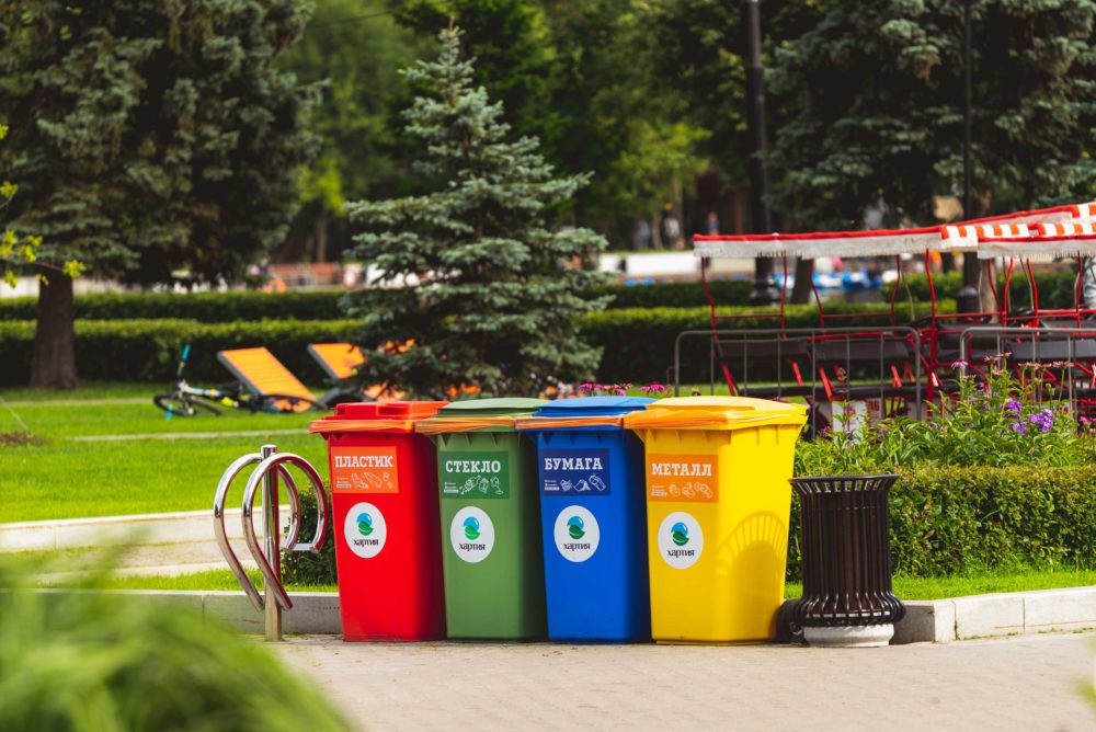 wheelie bins